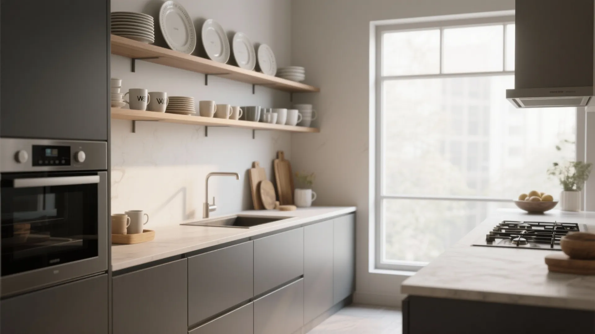 1. Mix Open and Closed Cabinets