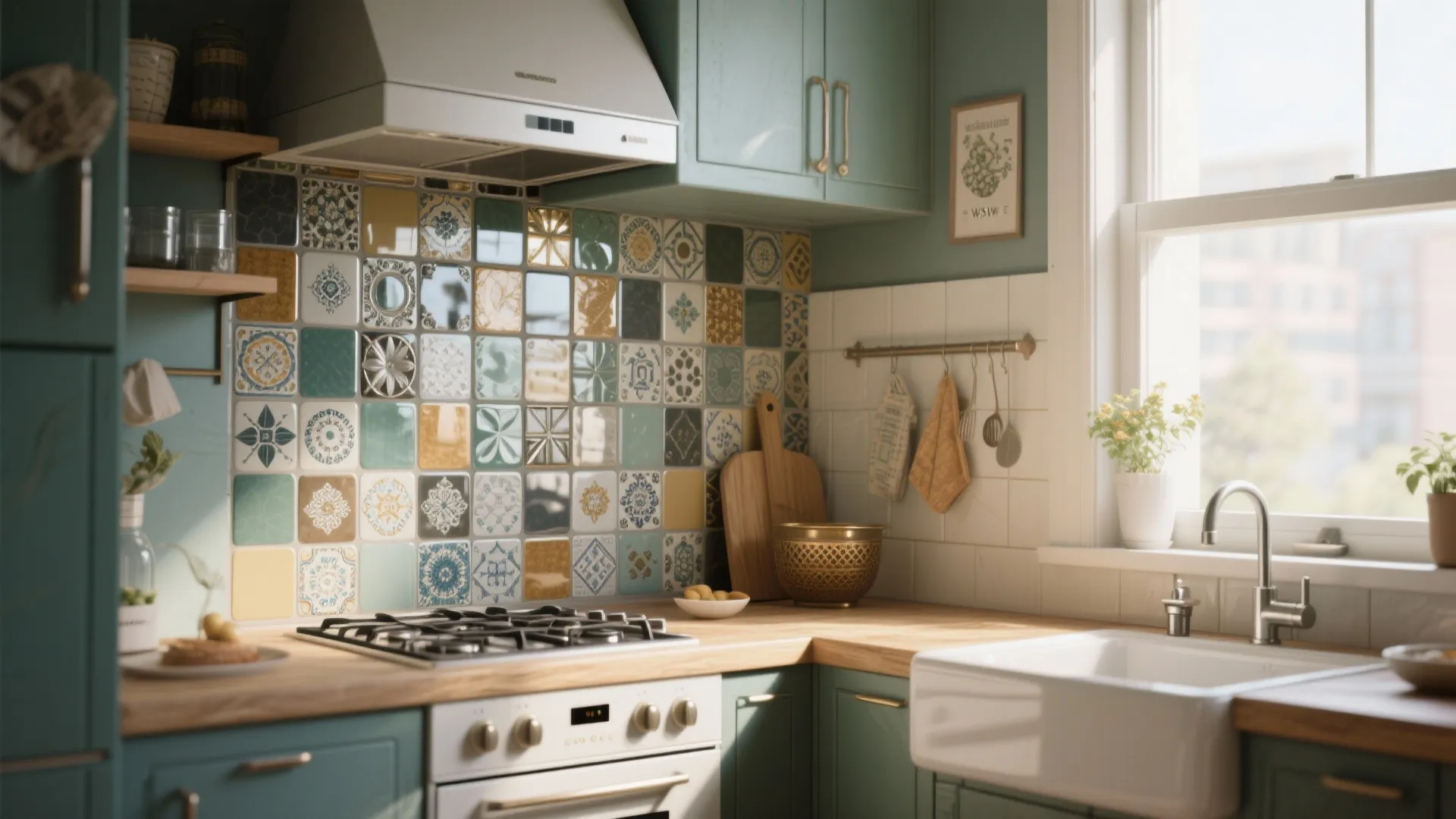 9. Mixed Material Mosaic