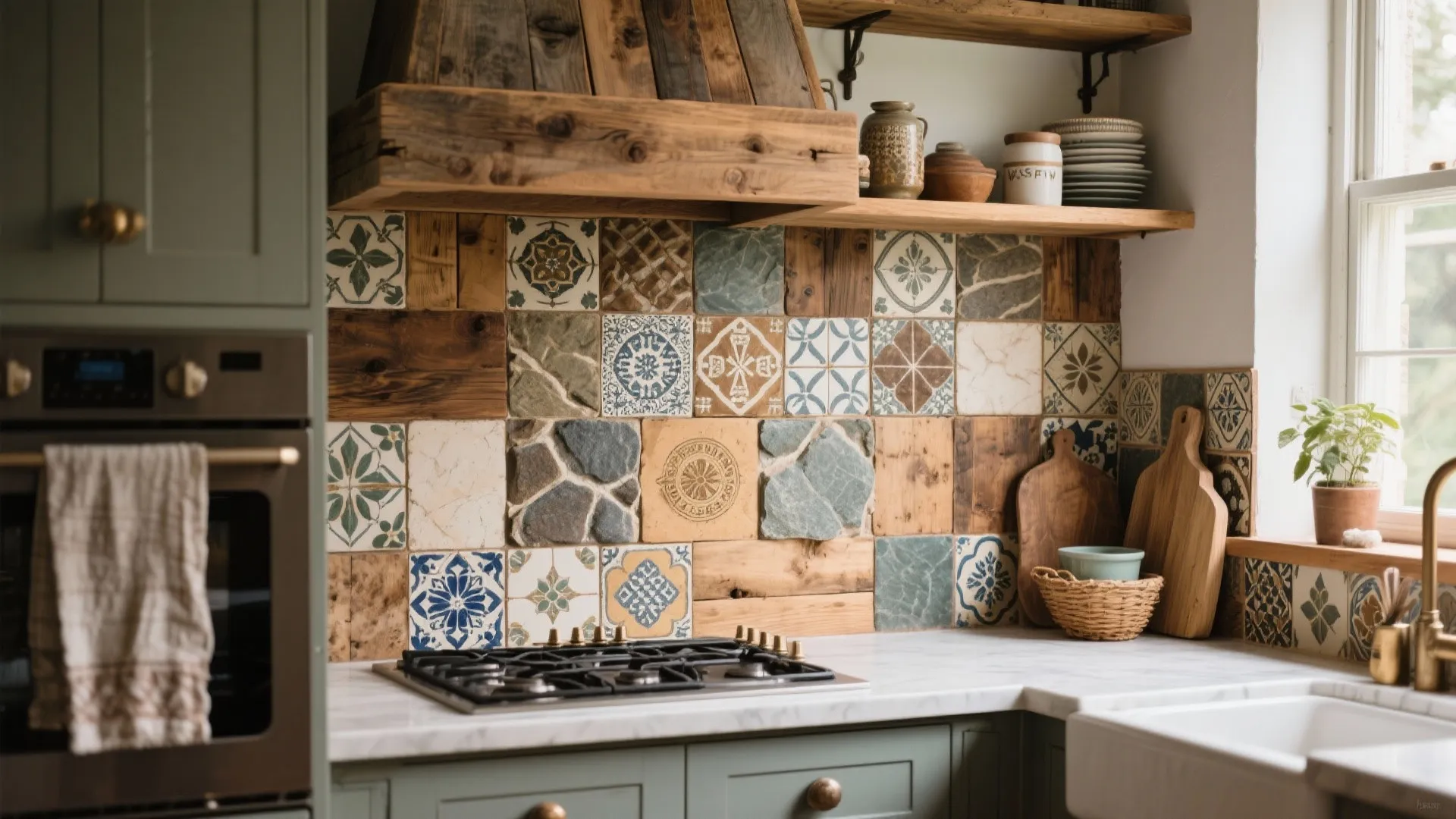 10. Mixed Material Patchwork