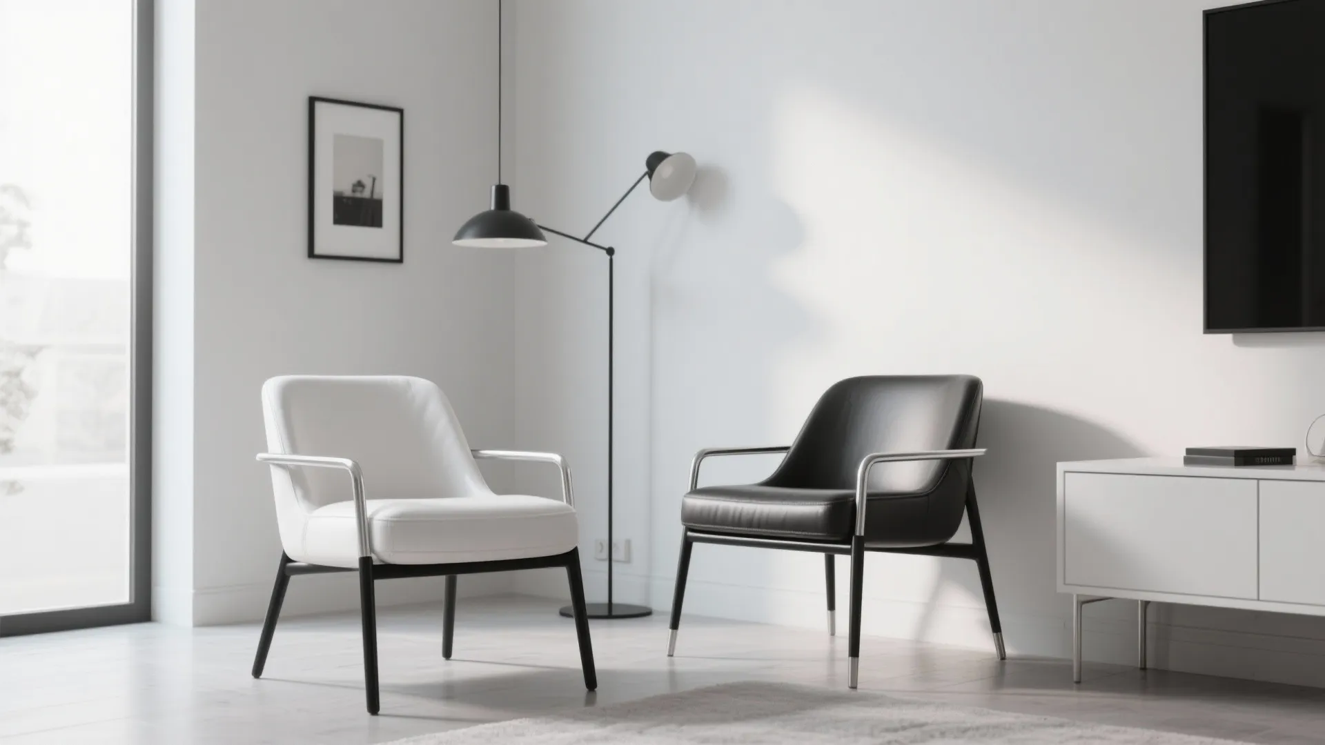 10. Mixed-Material Accent Chairs