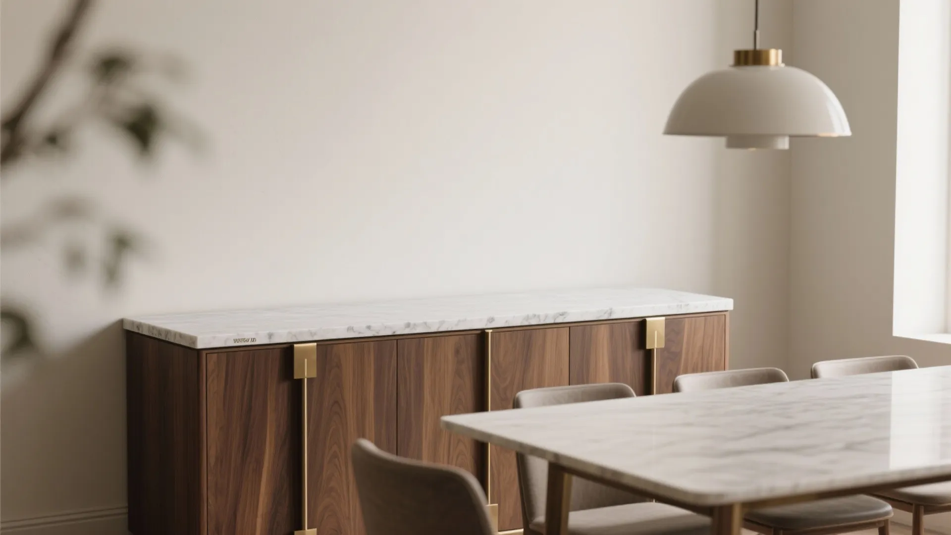 Mixed materials: wood + stone + metal