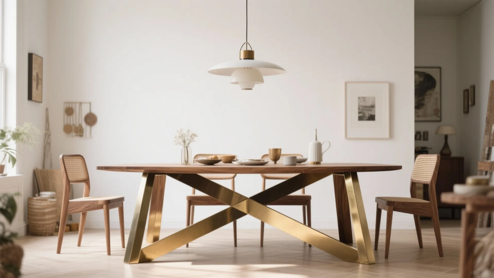 4. Mixed-Material Cross Legs