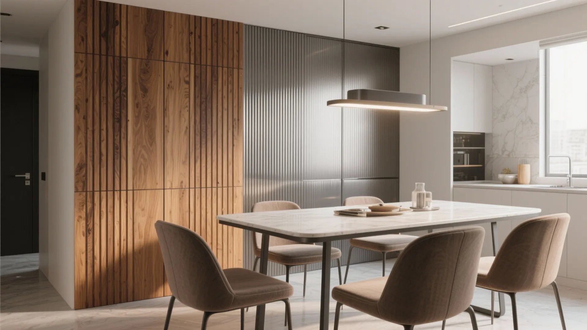 5. Mixed Material Accent Panels