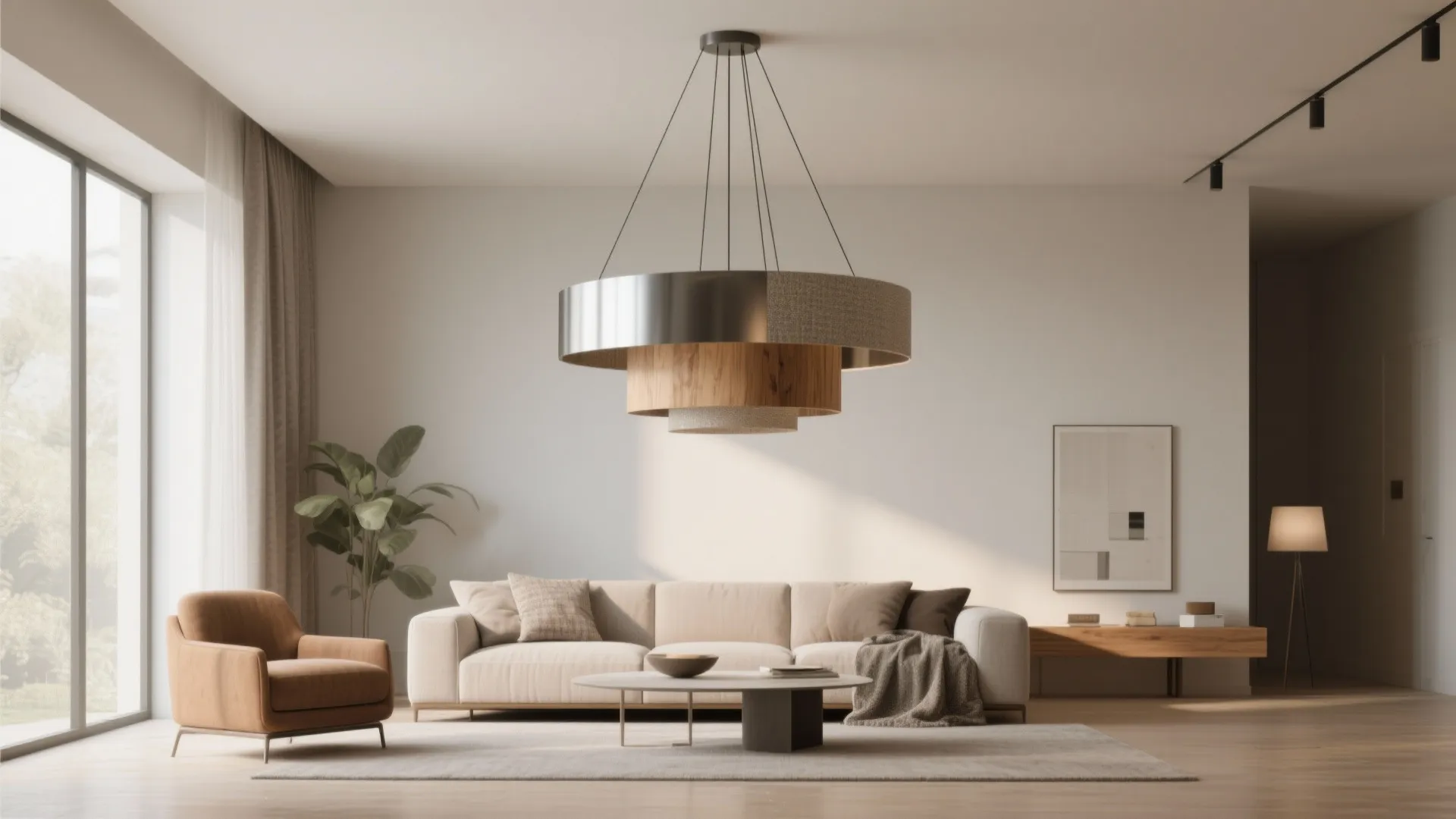 10. Mixed Material Pendant Composition