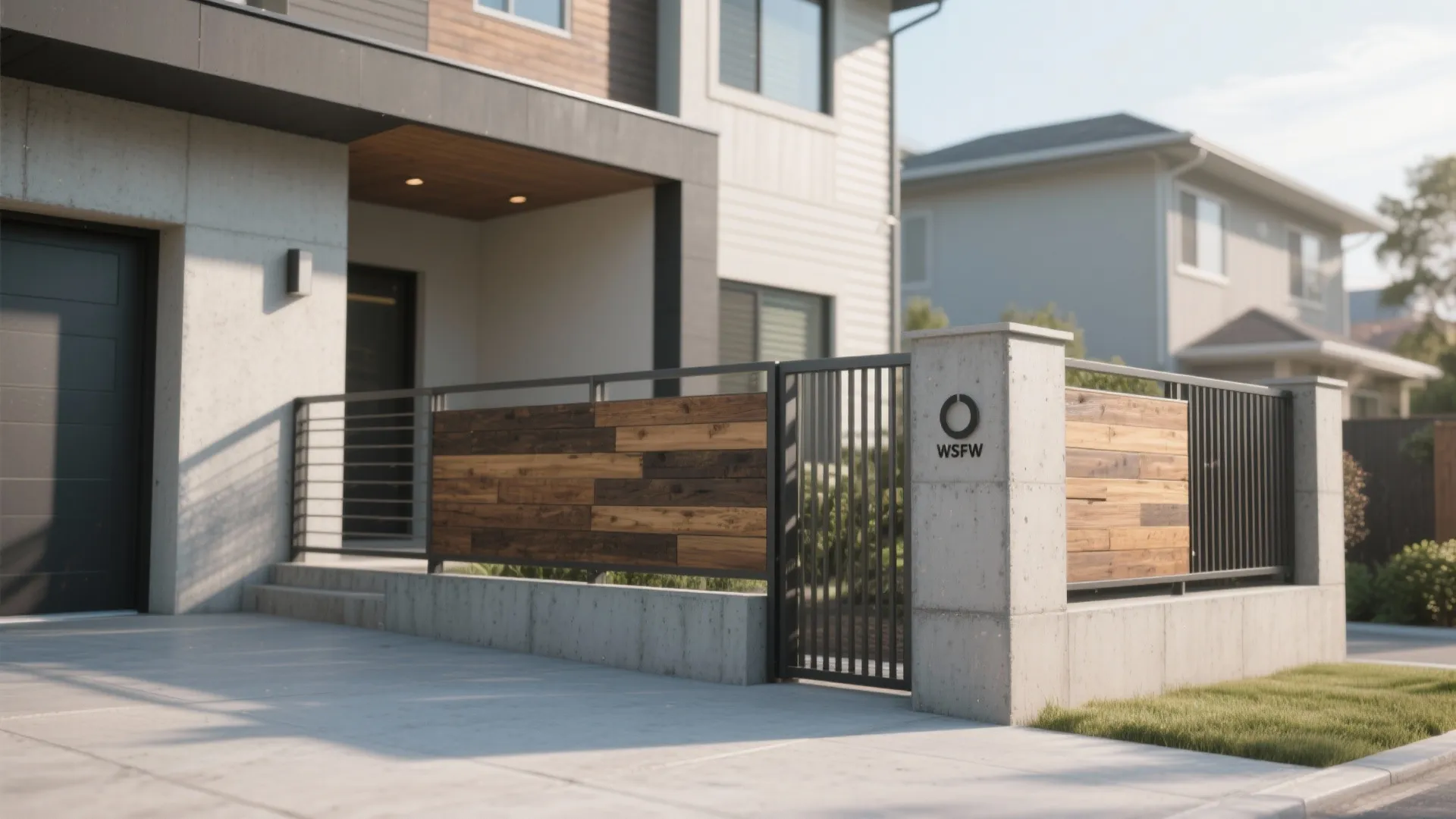 5. Mixed-Material Statement Railing