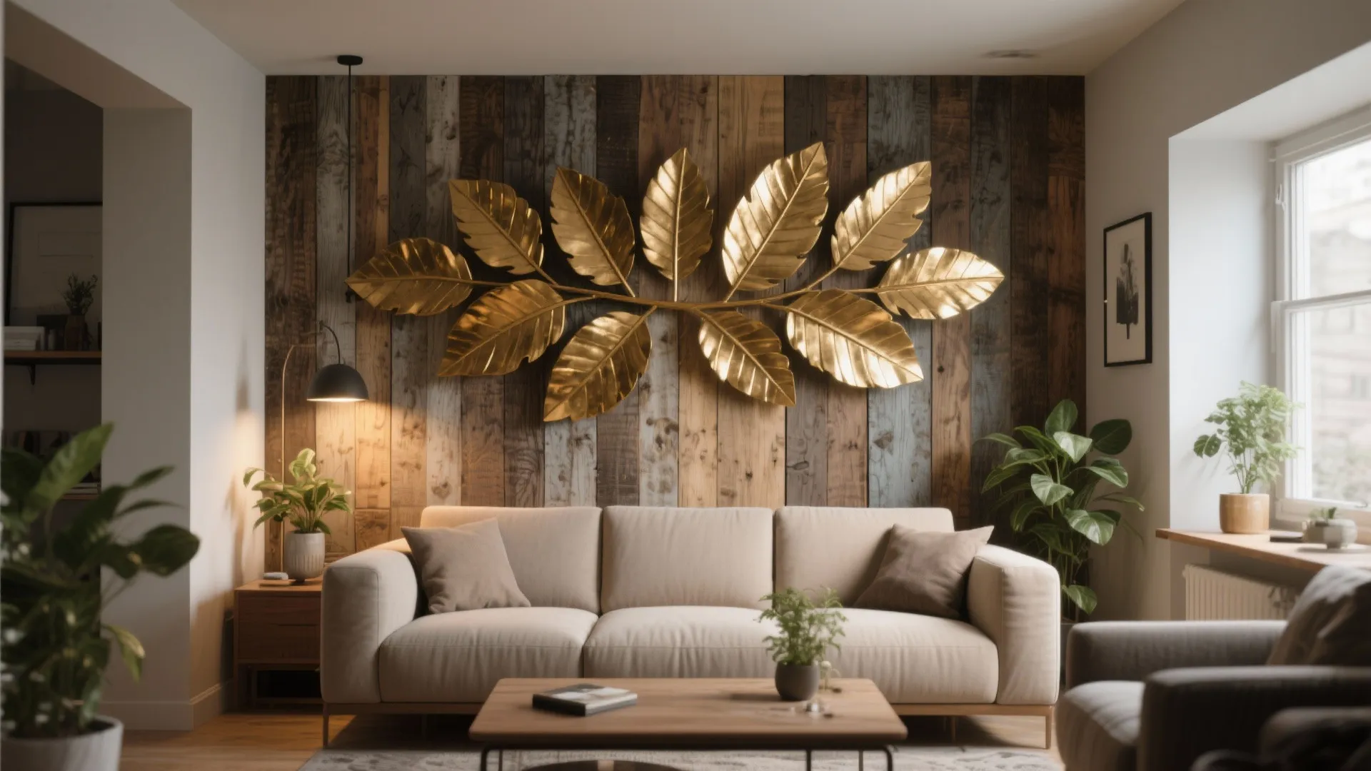 2. Mixed-Material Wall Sculptures