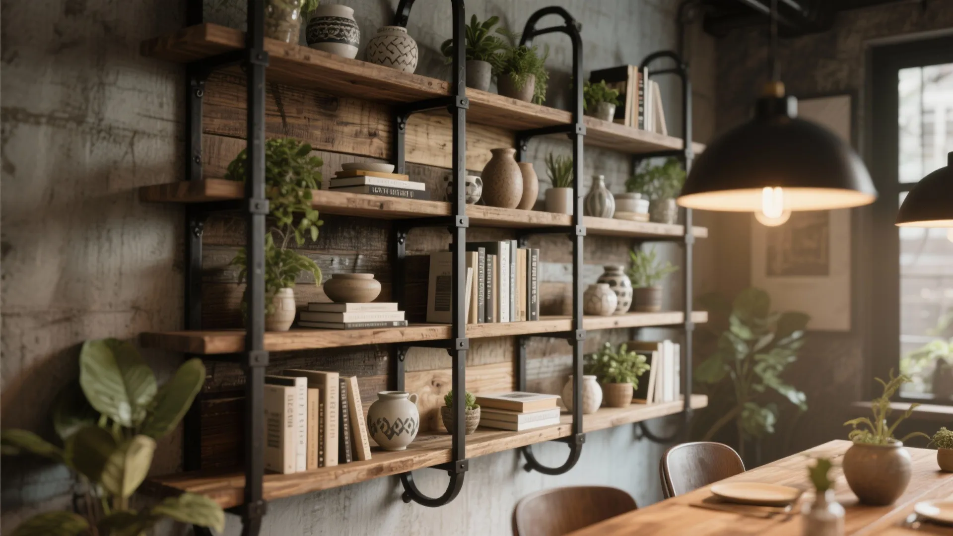 8. Mixed-Material Shelves