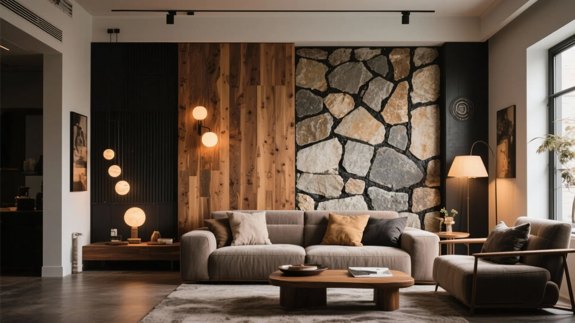 4. Mixed Material Statement Wall