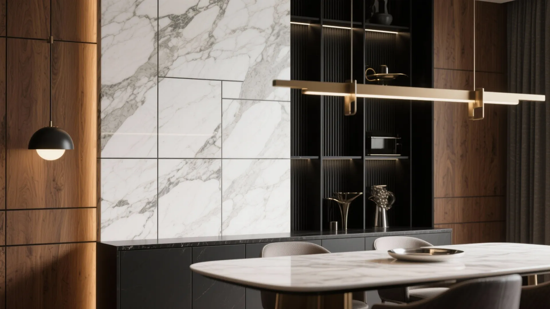 9. Mixed Material Backdrop