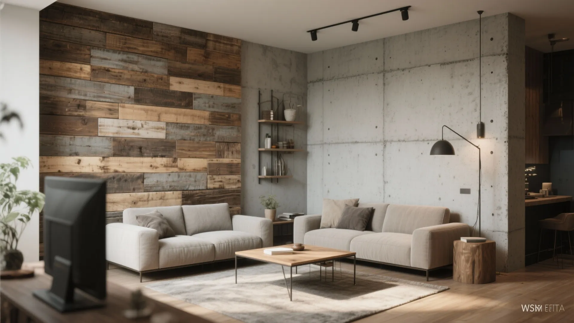 Mixed Material Feature Walls