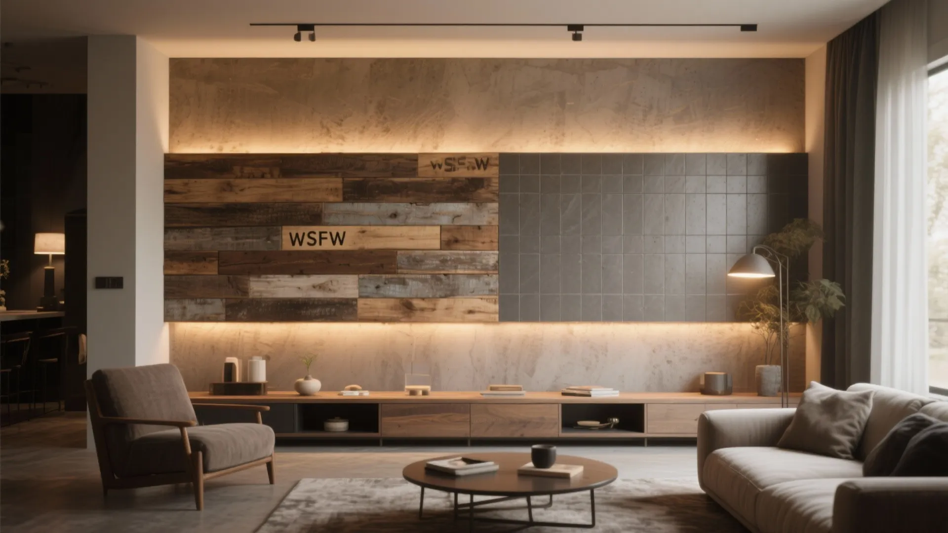 5. Mixed Material Feature Walls