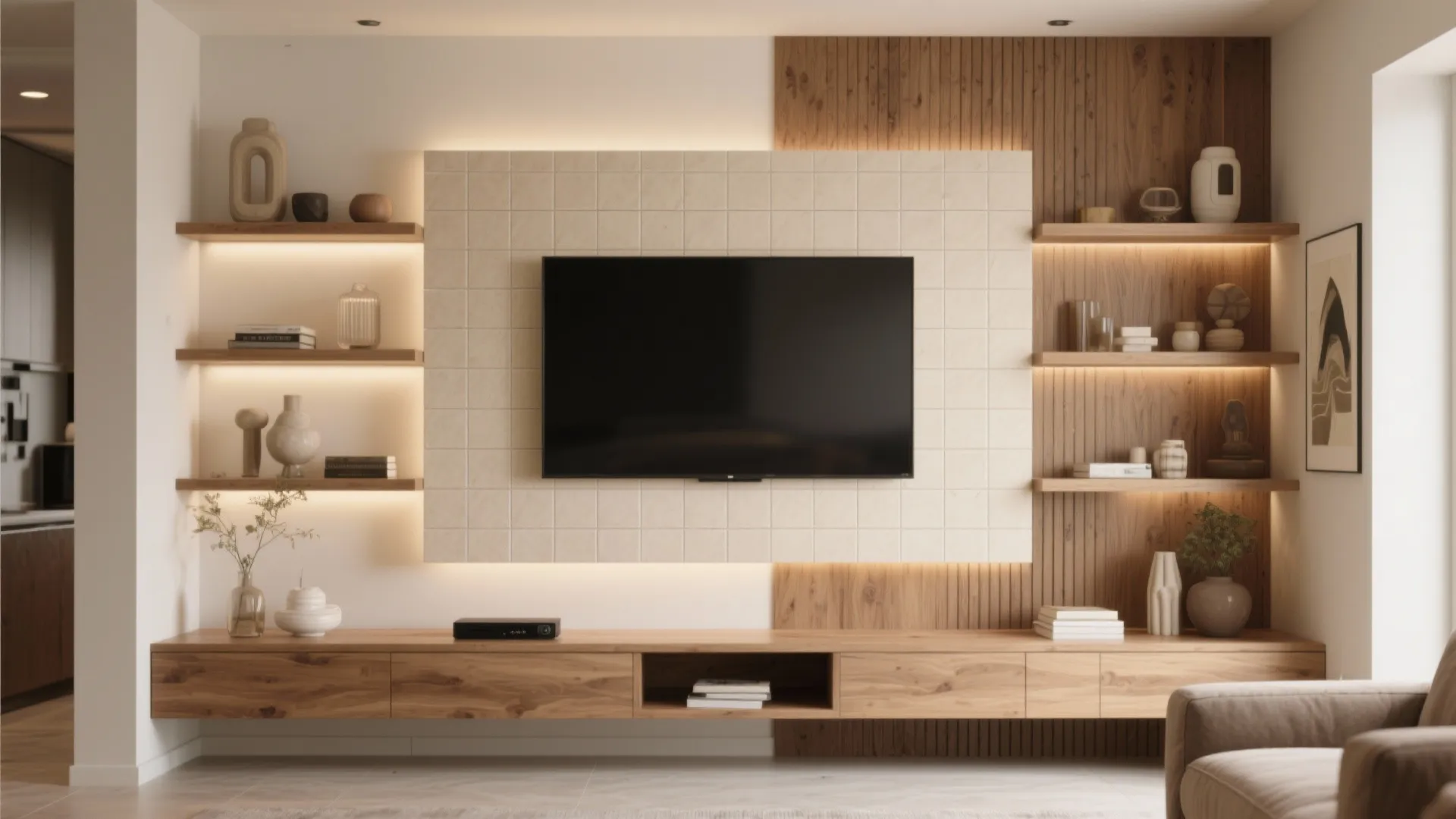 4. Mixed-material Backdrop