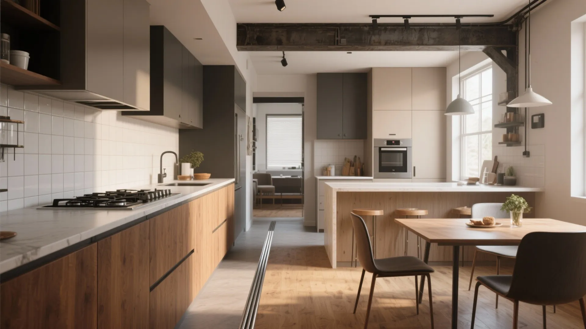 5. Mixed-Material Floors: Zone with Two Textures