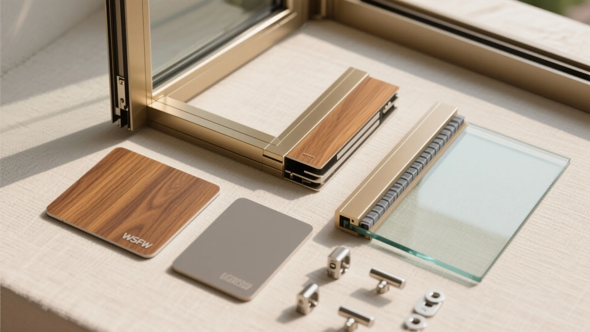 Mixed Material Doors: Wood + Aluminum + Laminated Glass