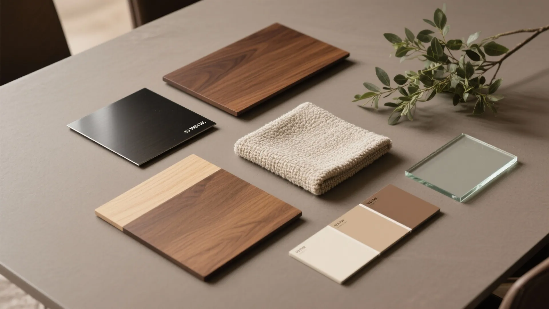 4) Mixed materials: wood, metal, texture