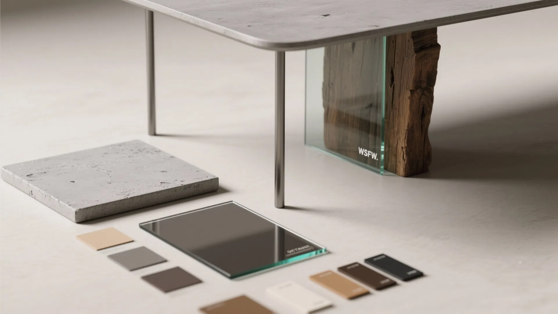 3. Mixed-Material Centerpiece