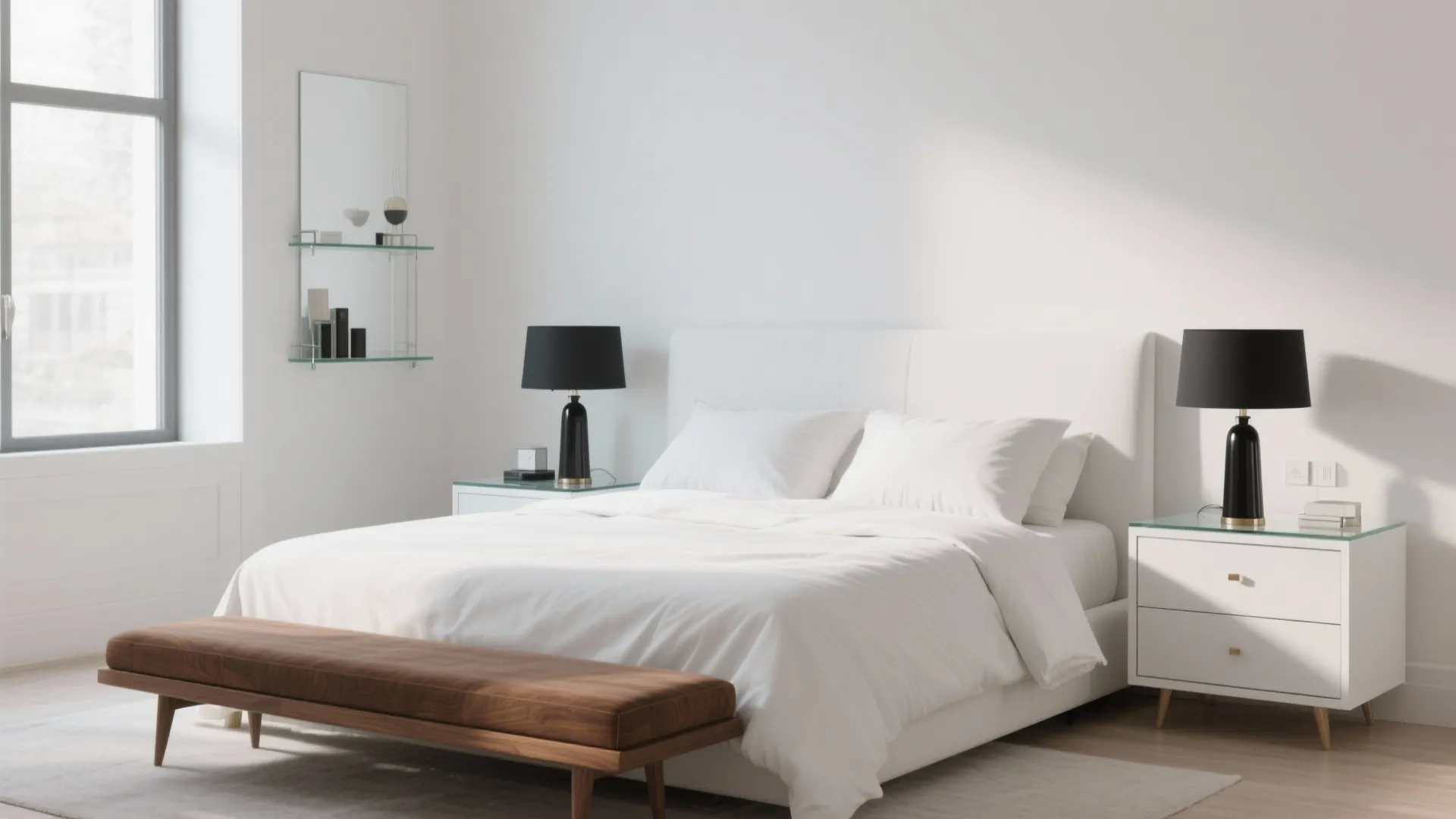 5. Mixed materials: wood, metal, and glass