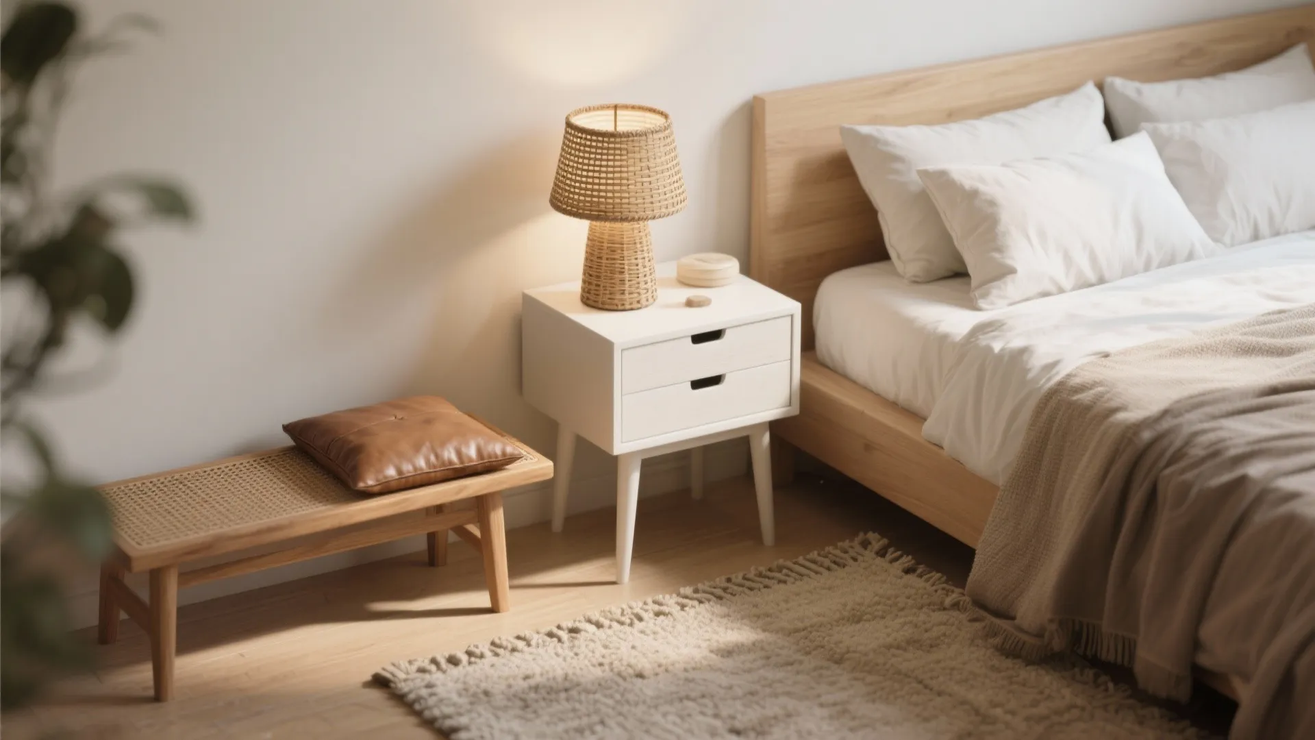 2. Mixed Materials to Ground the Room