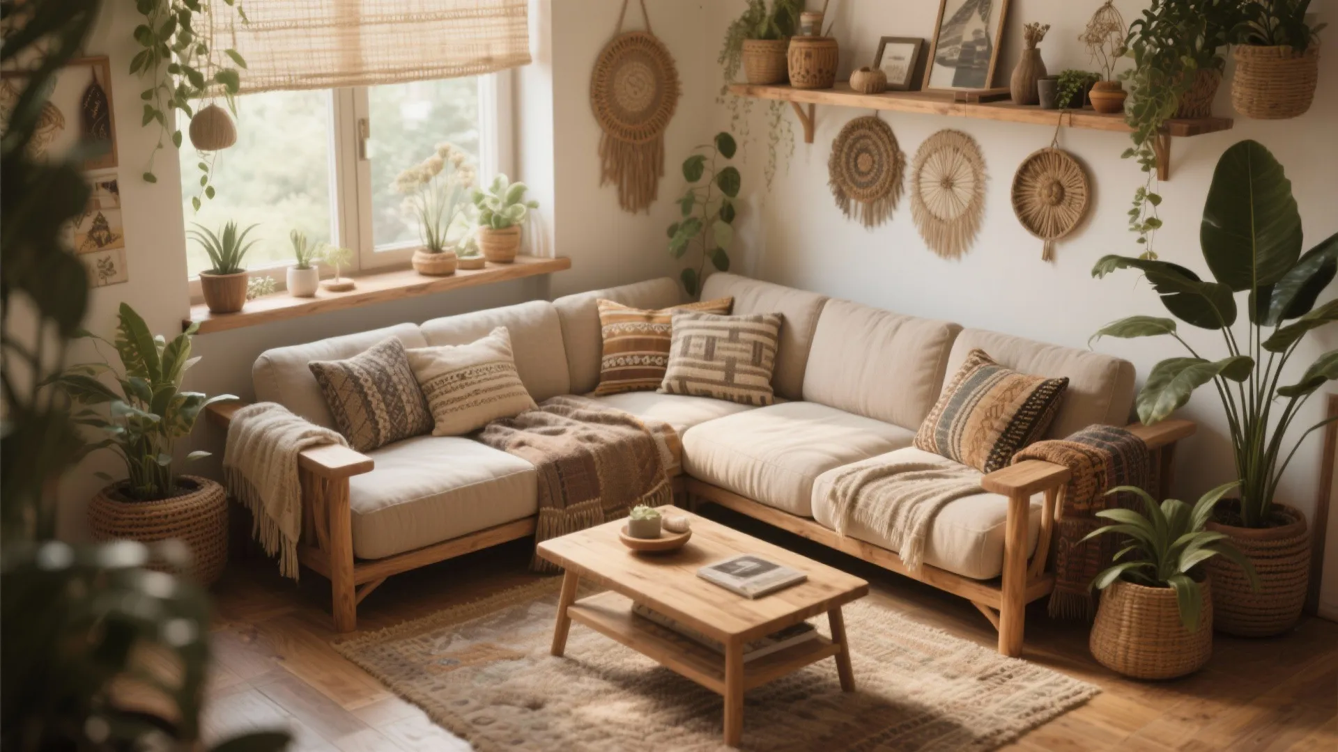 6. Sectional with Mixed Materials