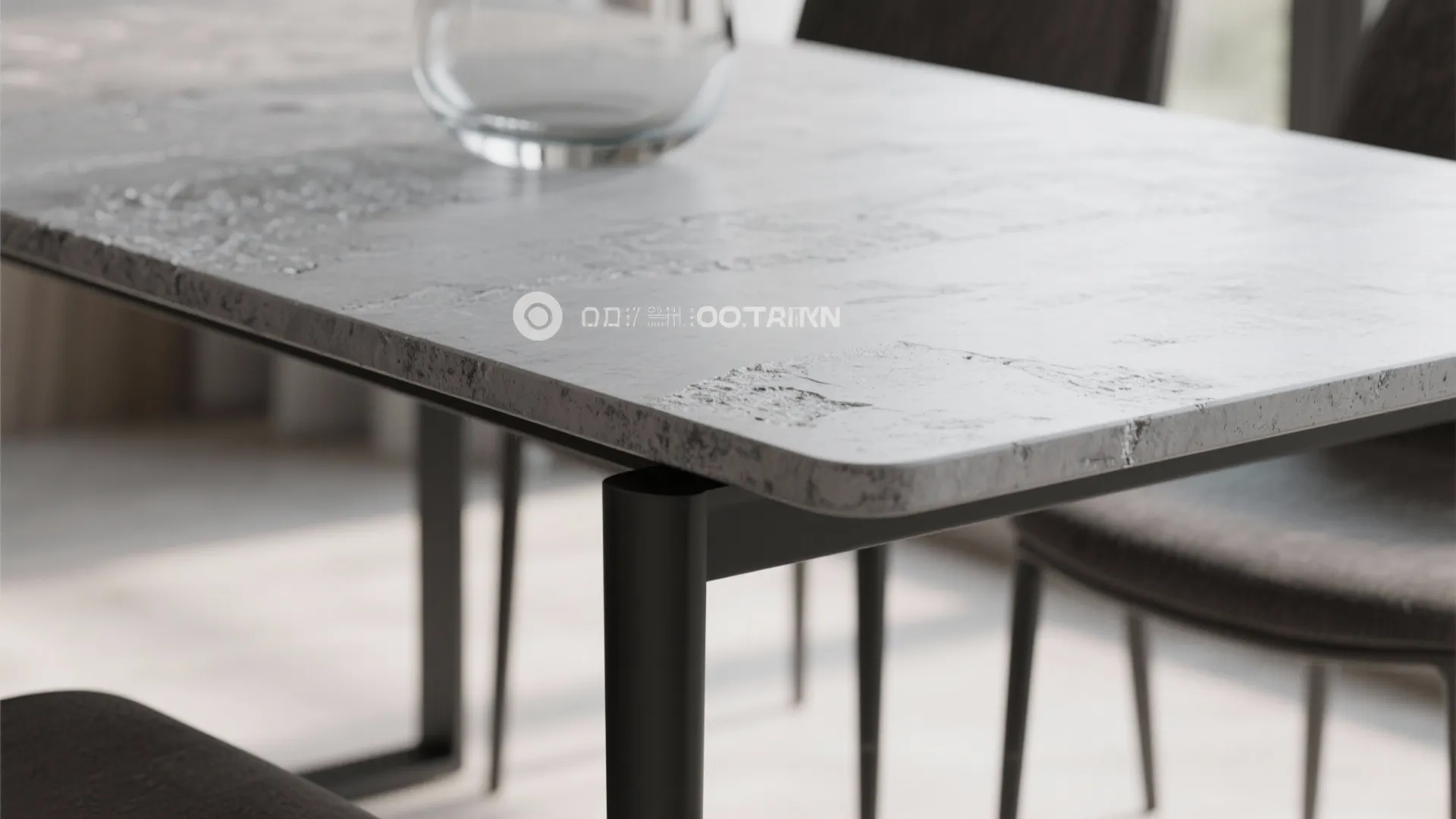 4. Go mixed-materials: metal legs, stone tops, or glass accents