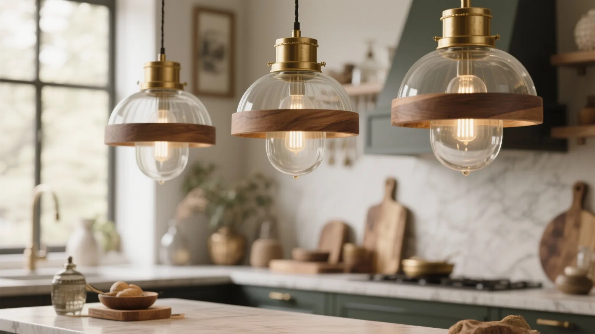 5. Mixed-materials trio for an eclectic touch