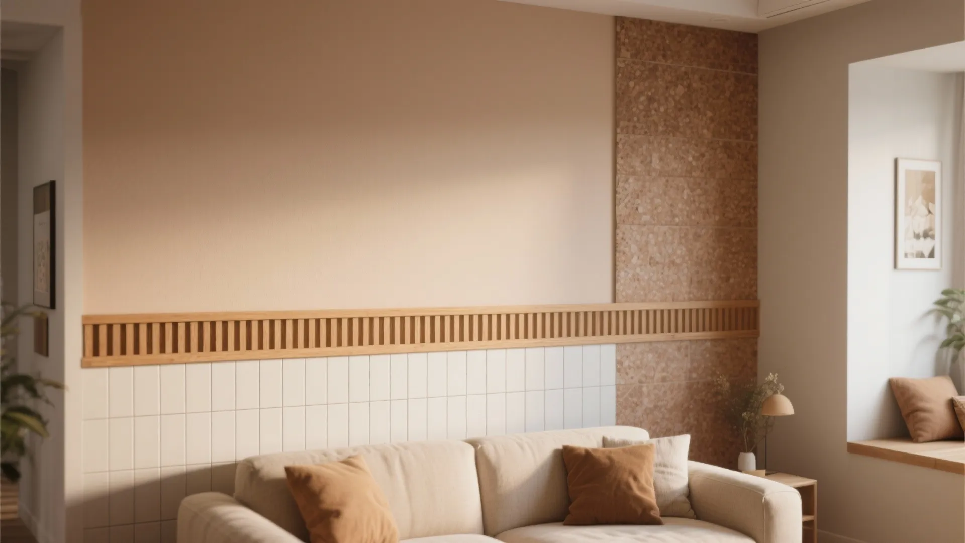 5. Mixed materials — tile, wood, and paint