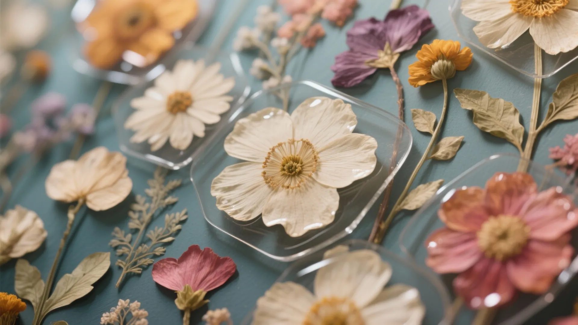 4. Mixed-Media: Paint + Pressed Florals