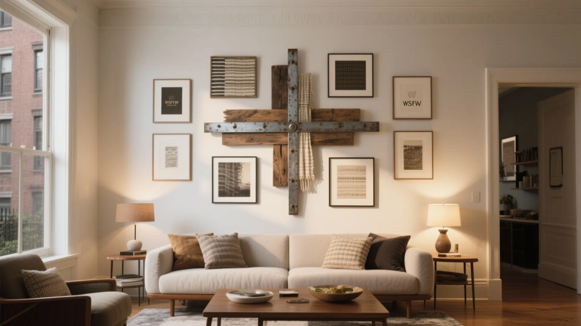 2. Mixed-Media Cross Display