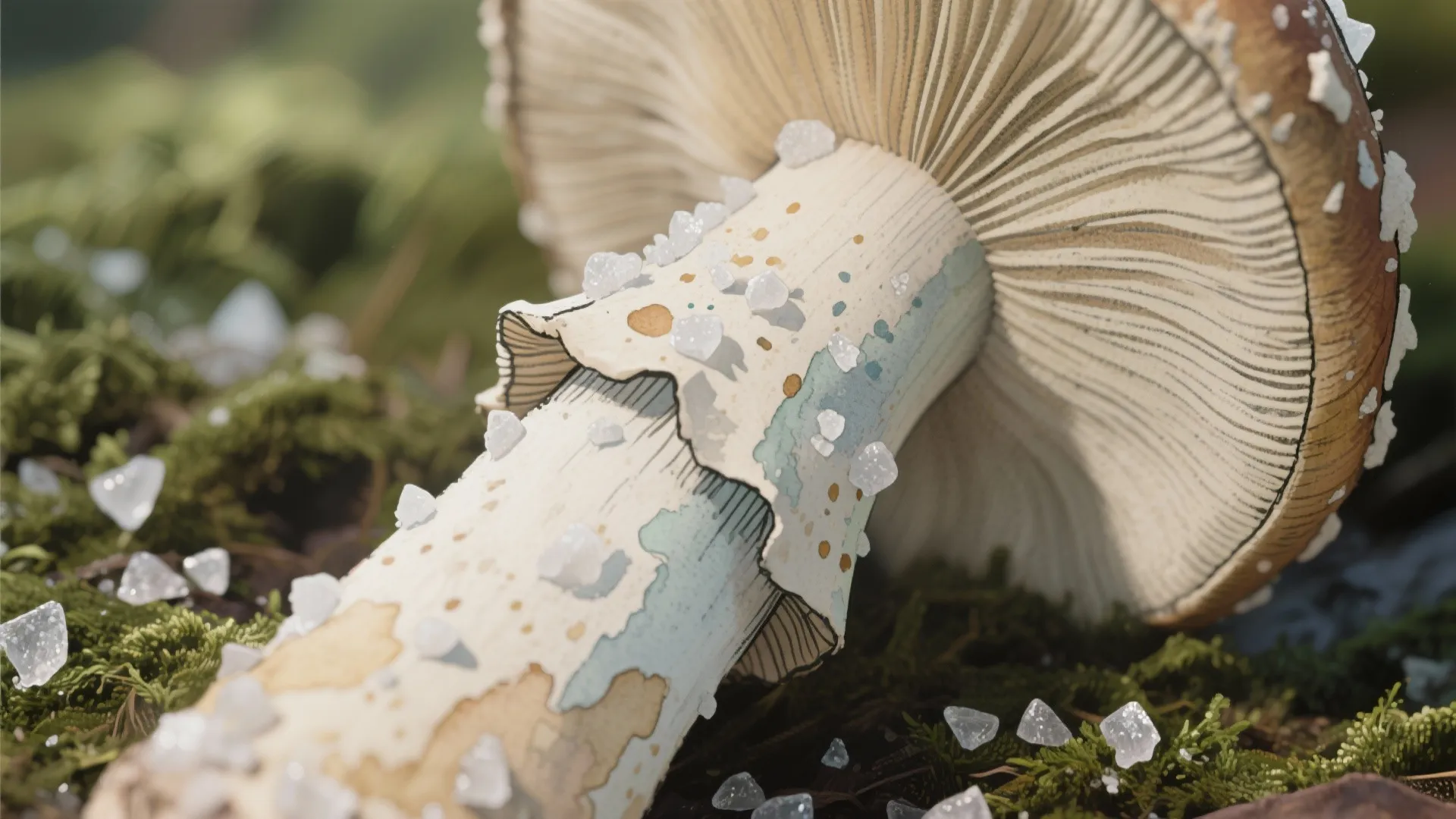 3. Mixed-Media Textures: Ink, Colored Pencil, and Salt