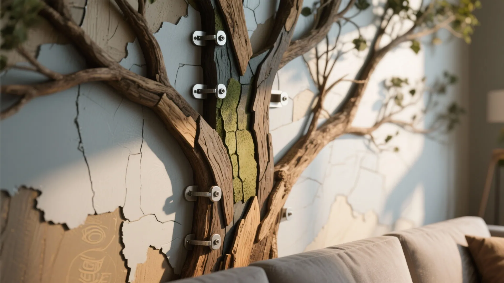 5. Layered Depth: Mixed Media Tree