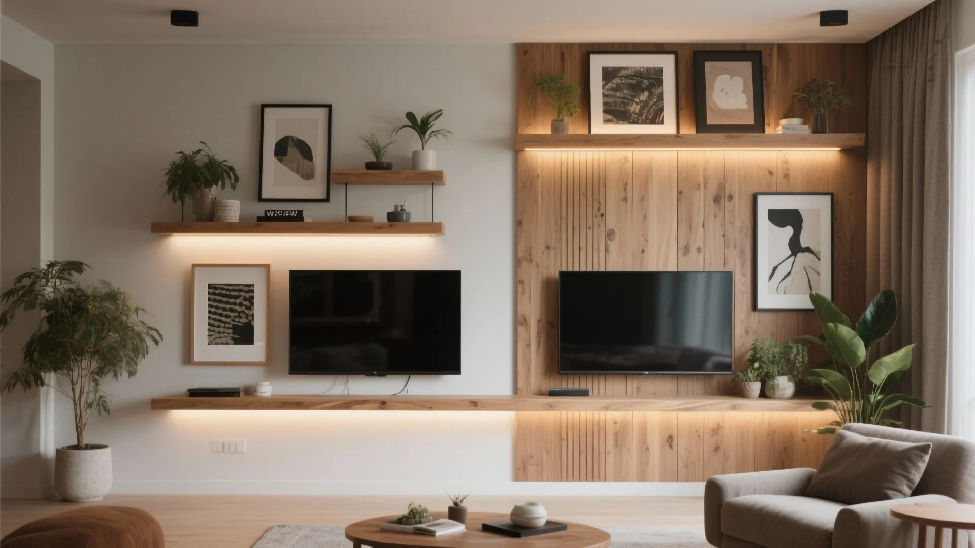 4. Mixed-Media Display Wall