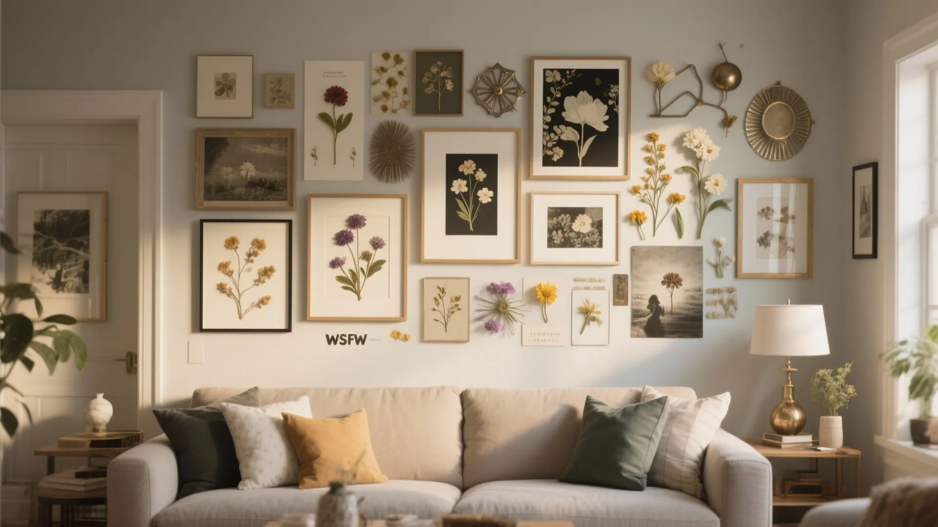 Mixed Media Collage Wall