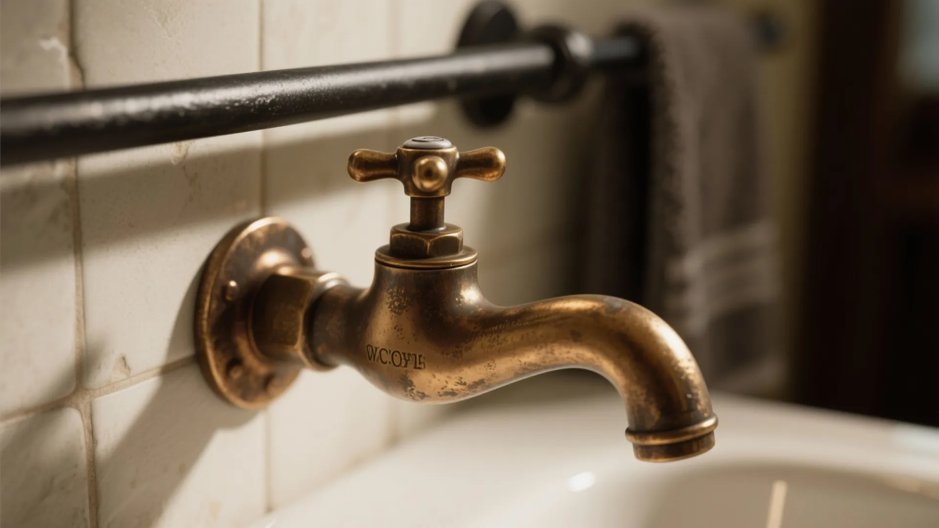 2. Mix warm metals and matte black accents