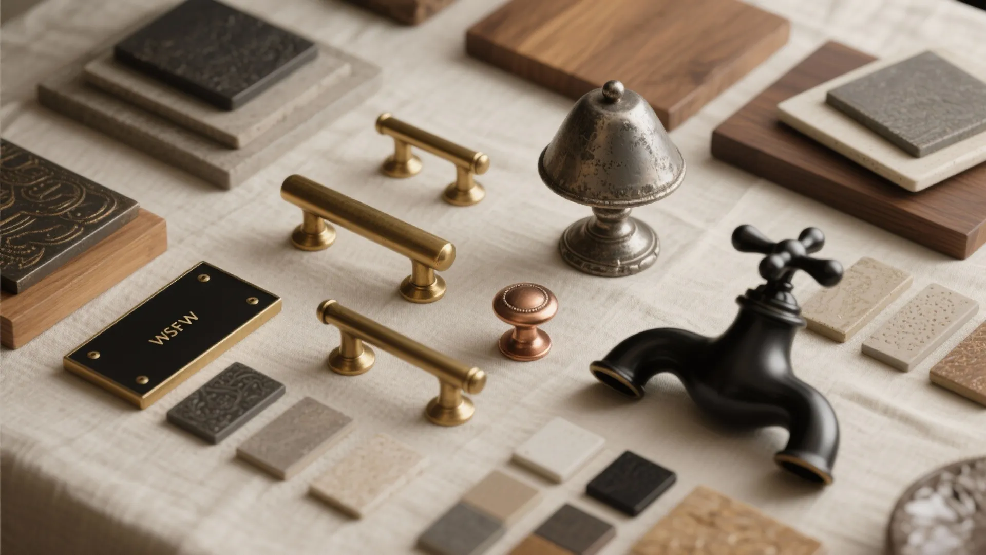 4. Mixed Metals and Vintage Fixtures