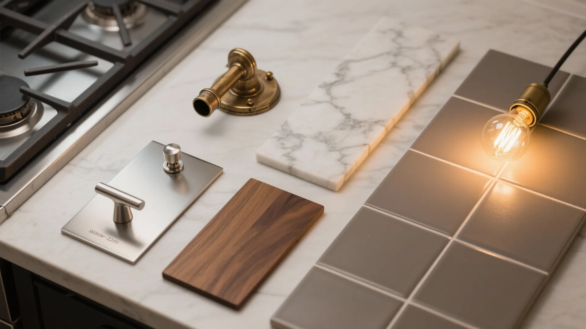 Mixed metals with dim-to-warm LEDs