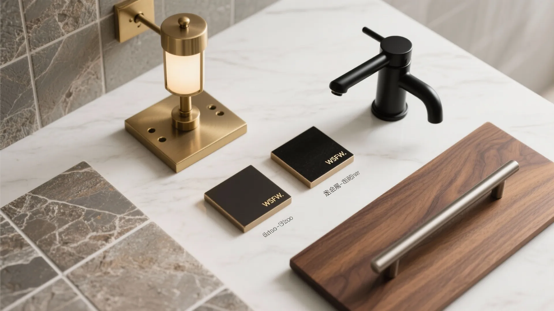 5) Mixed metals done right: brass, black, and brushed nickel