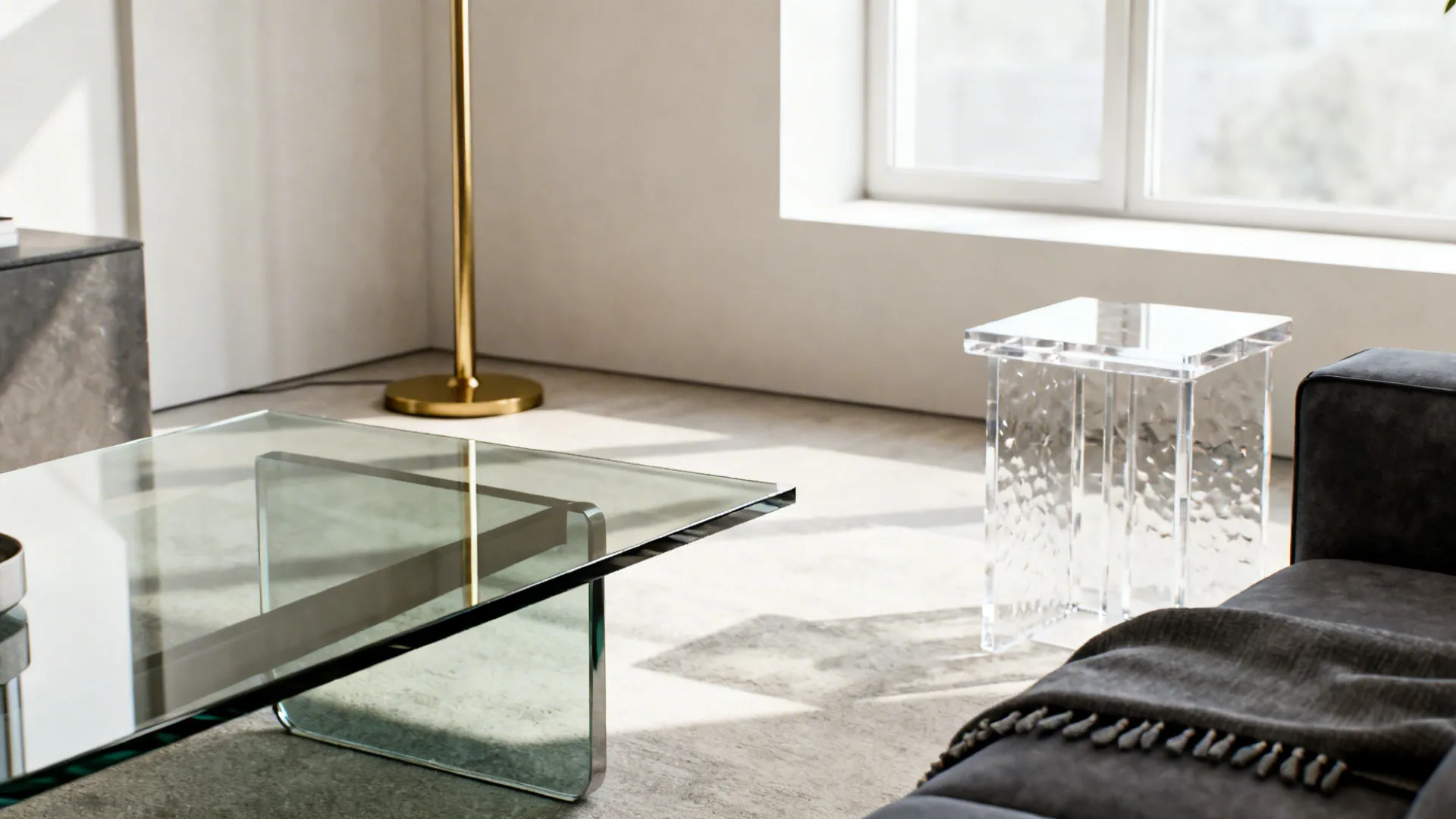 3. Mixed Metals and Glass for an Airy Feel