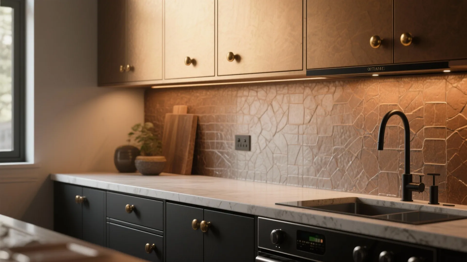 4. Mixed metals with black accents for layered depth