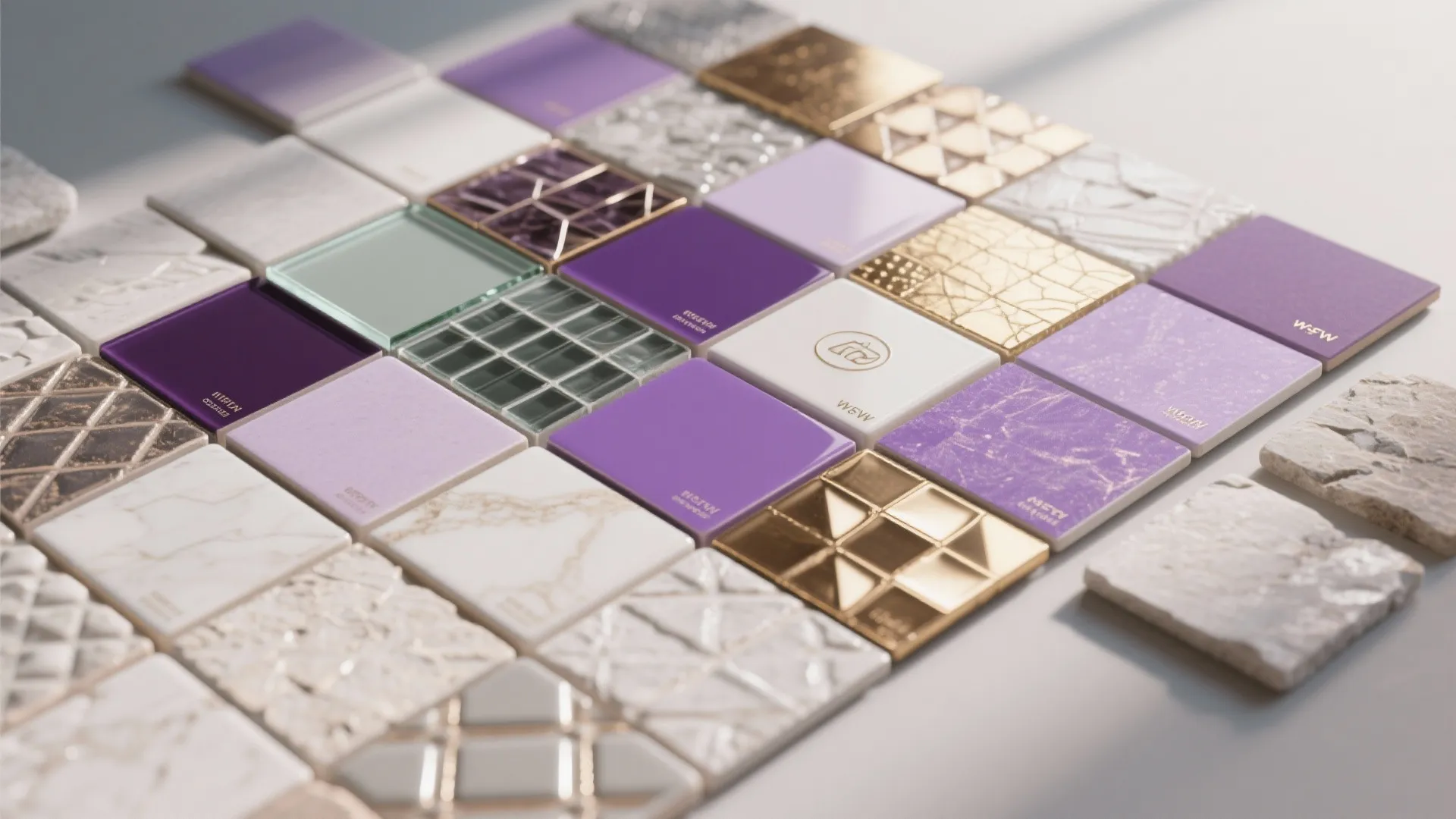 5. Mixed-Material Tile Mosaic for a Personalized Statement