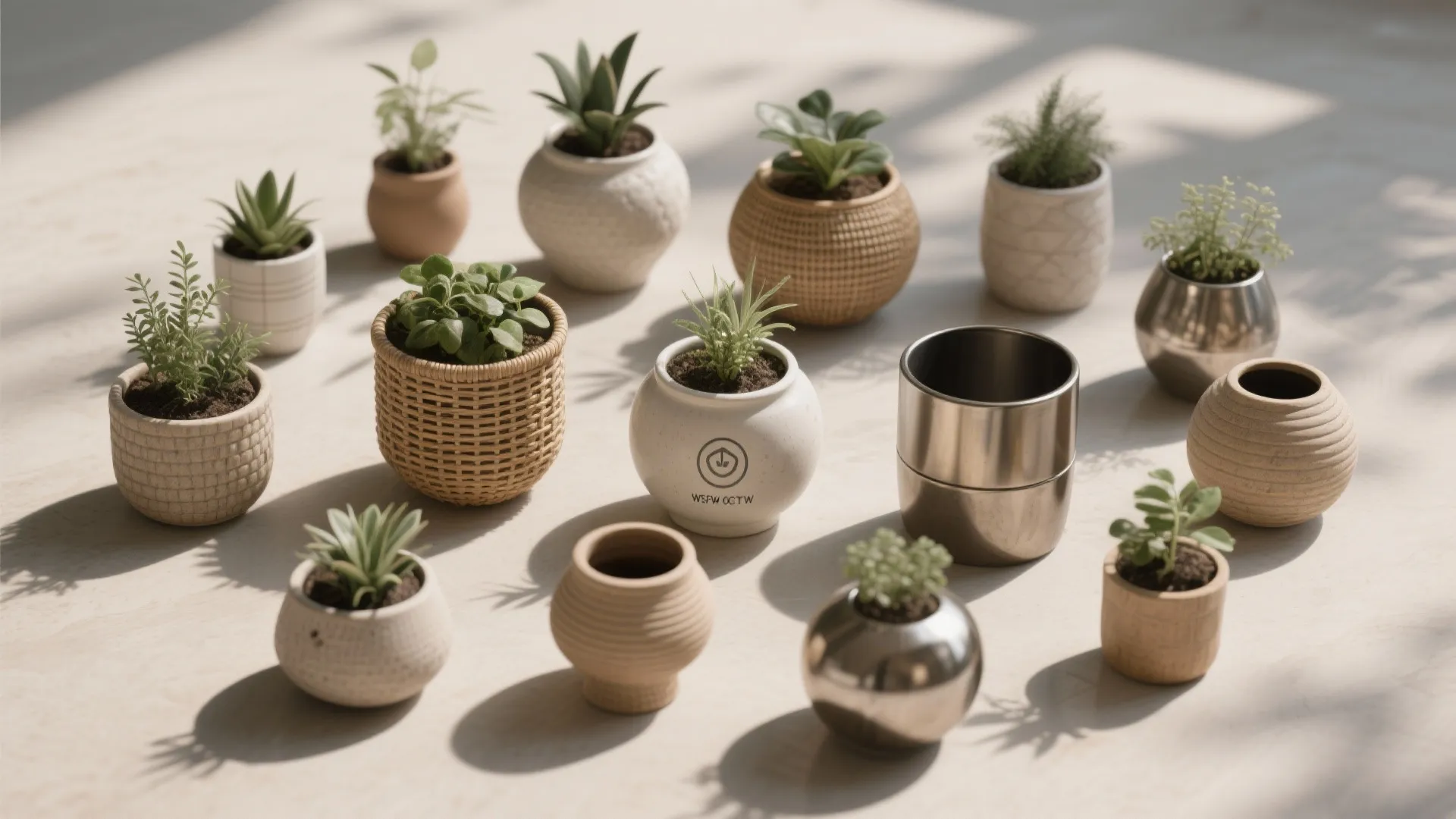 8. Mixed Planter Styles