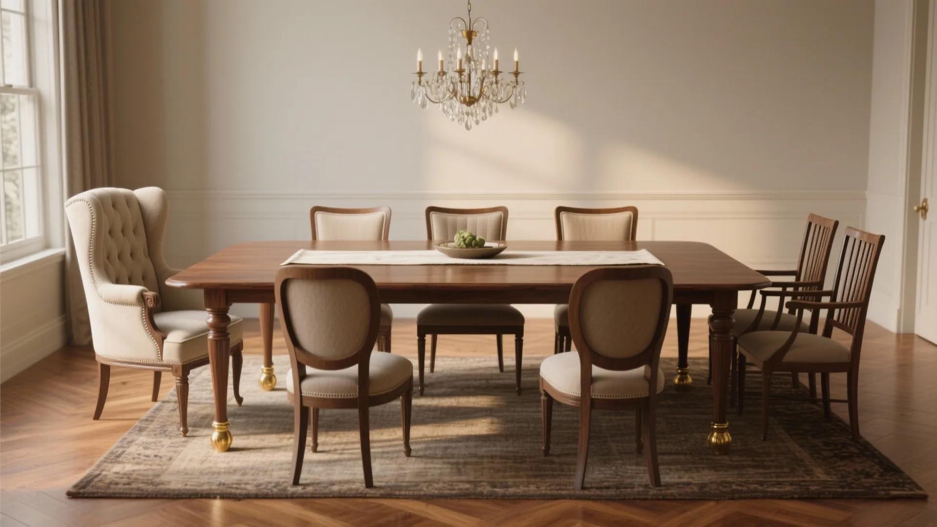 2. Mix of Formal Table and Comfortable Seating