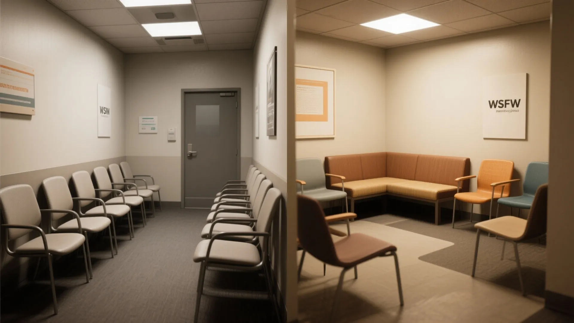 4) Mixed seating: a two-top bench plus individual chairs