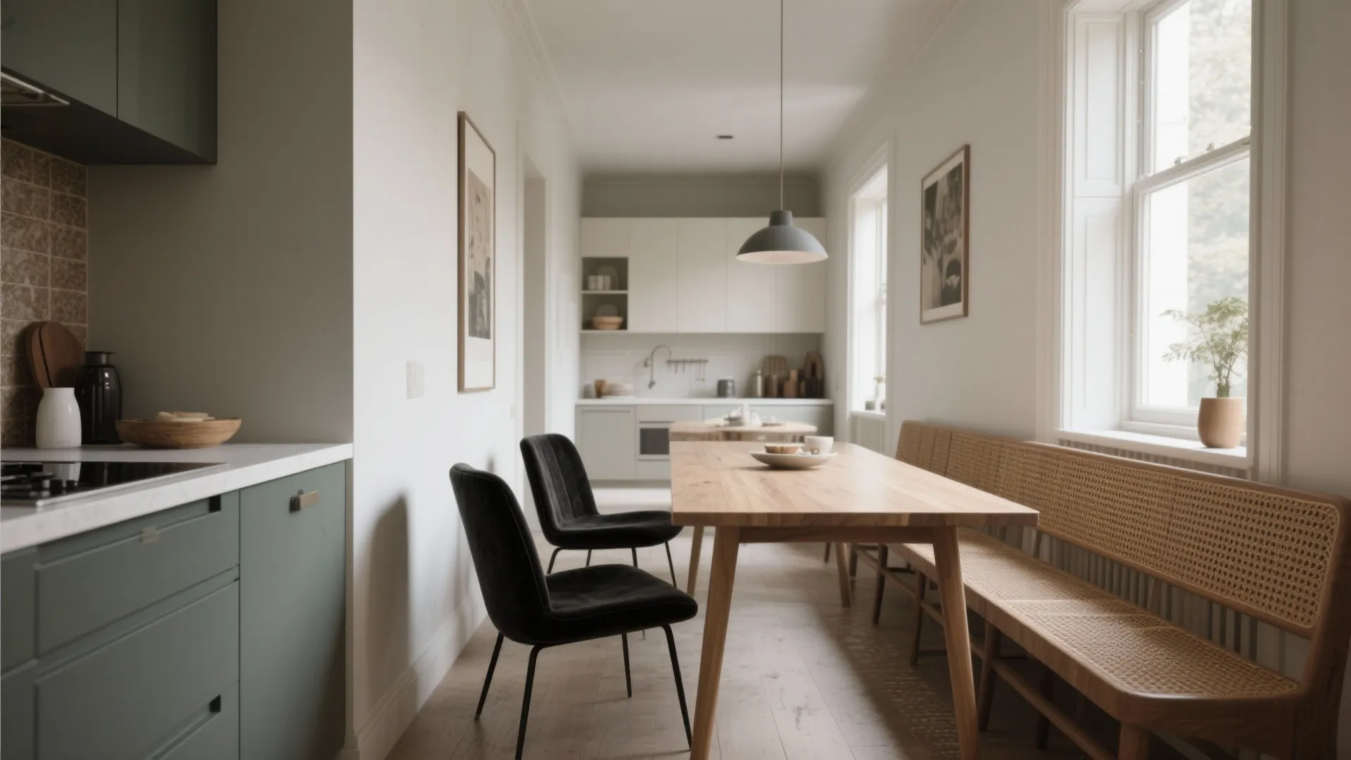 2. Use mixed seating to soften the look