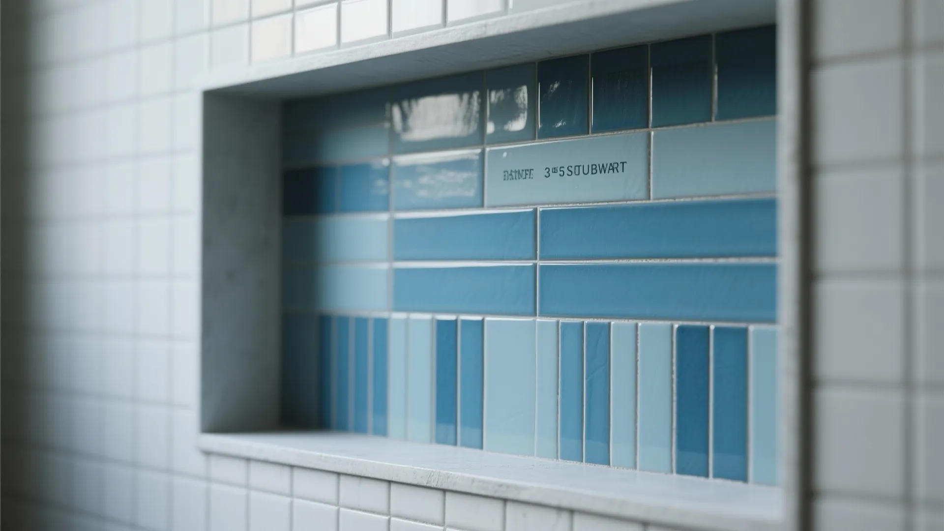 5. Mixed-size tile play: niche or backsplash detail