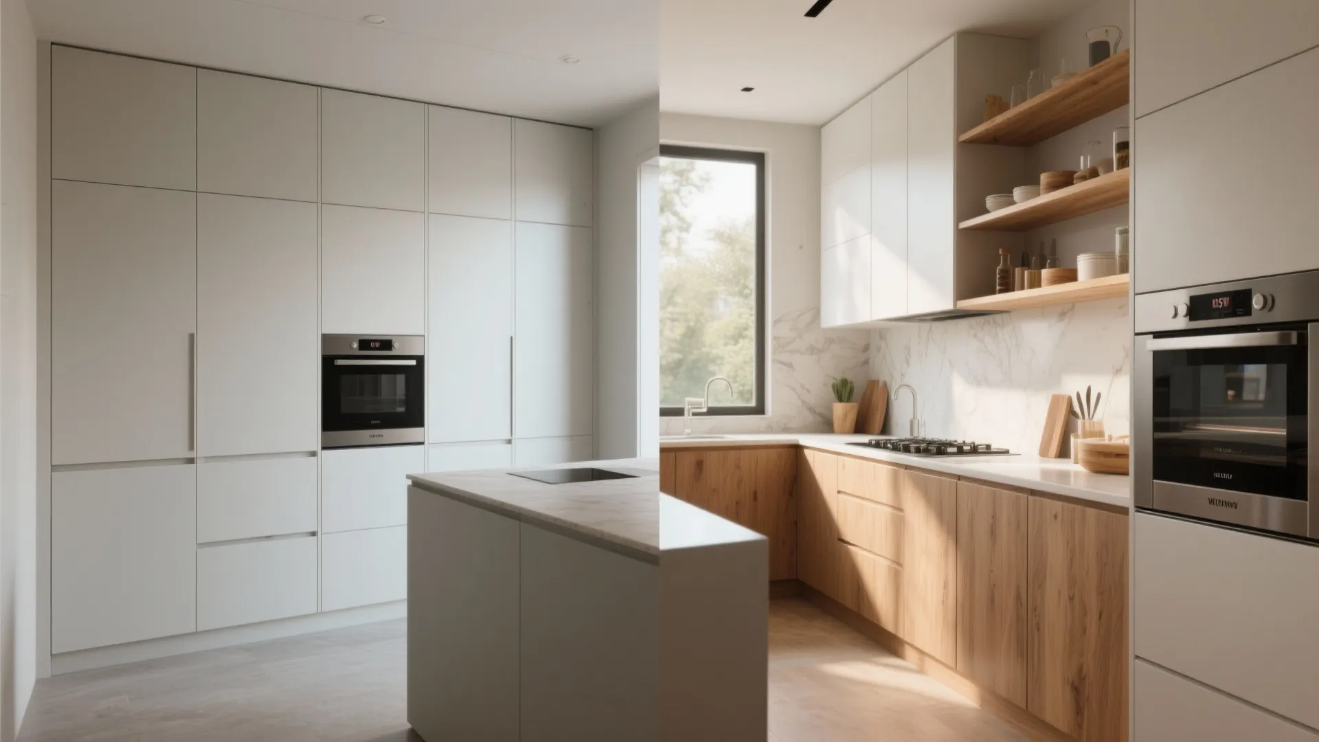 10. Mix Closed Cabinets with Open Shelves