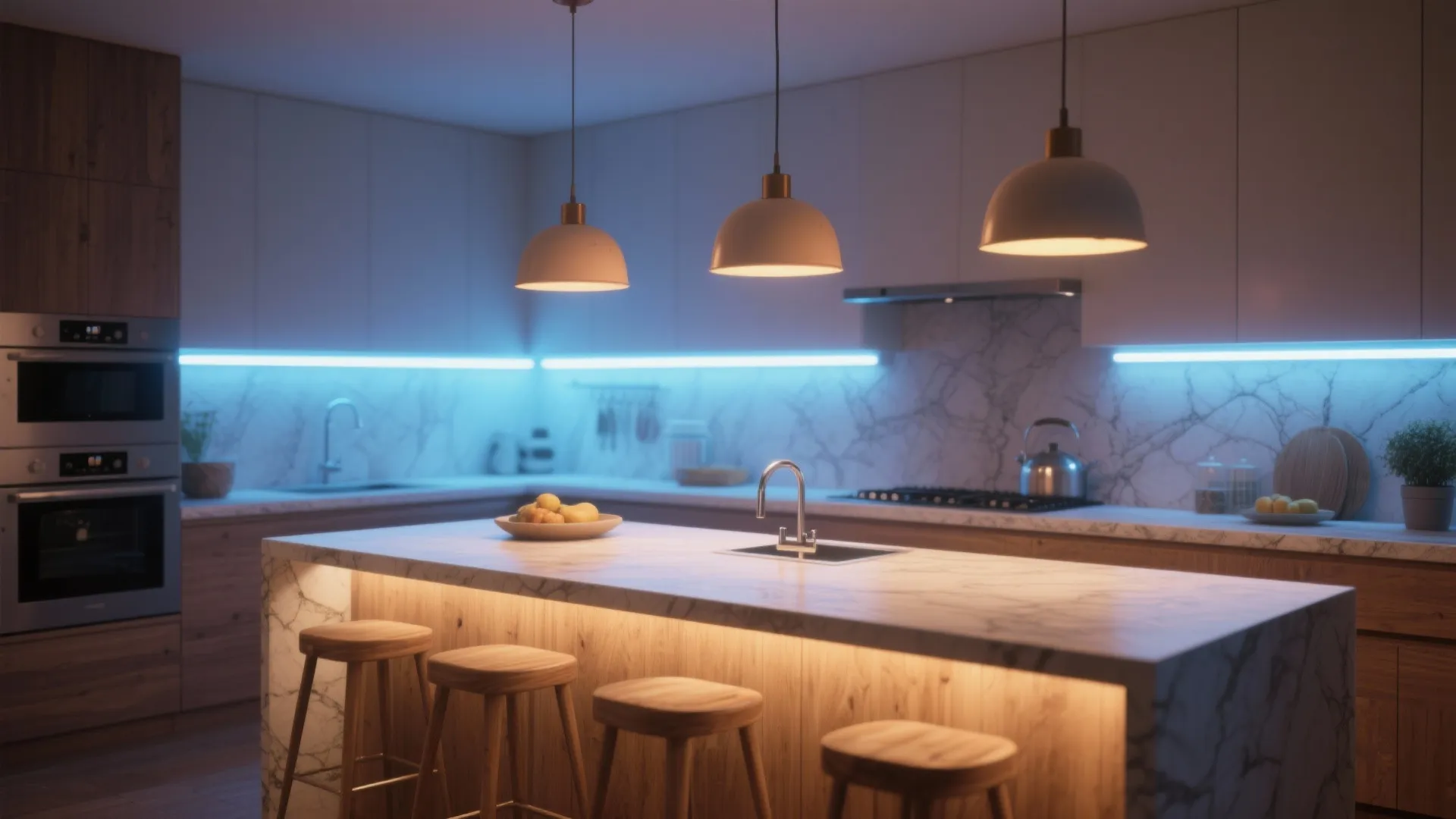 5. Mixed-temperature layered lighting