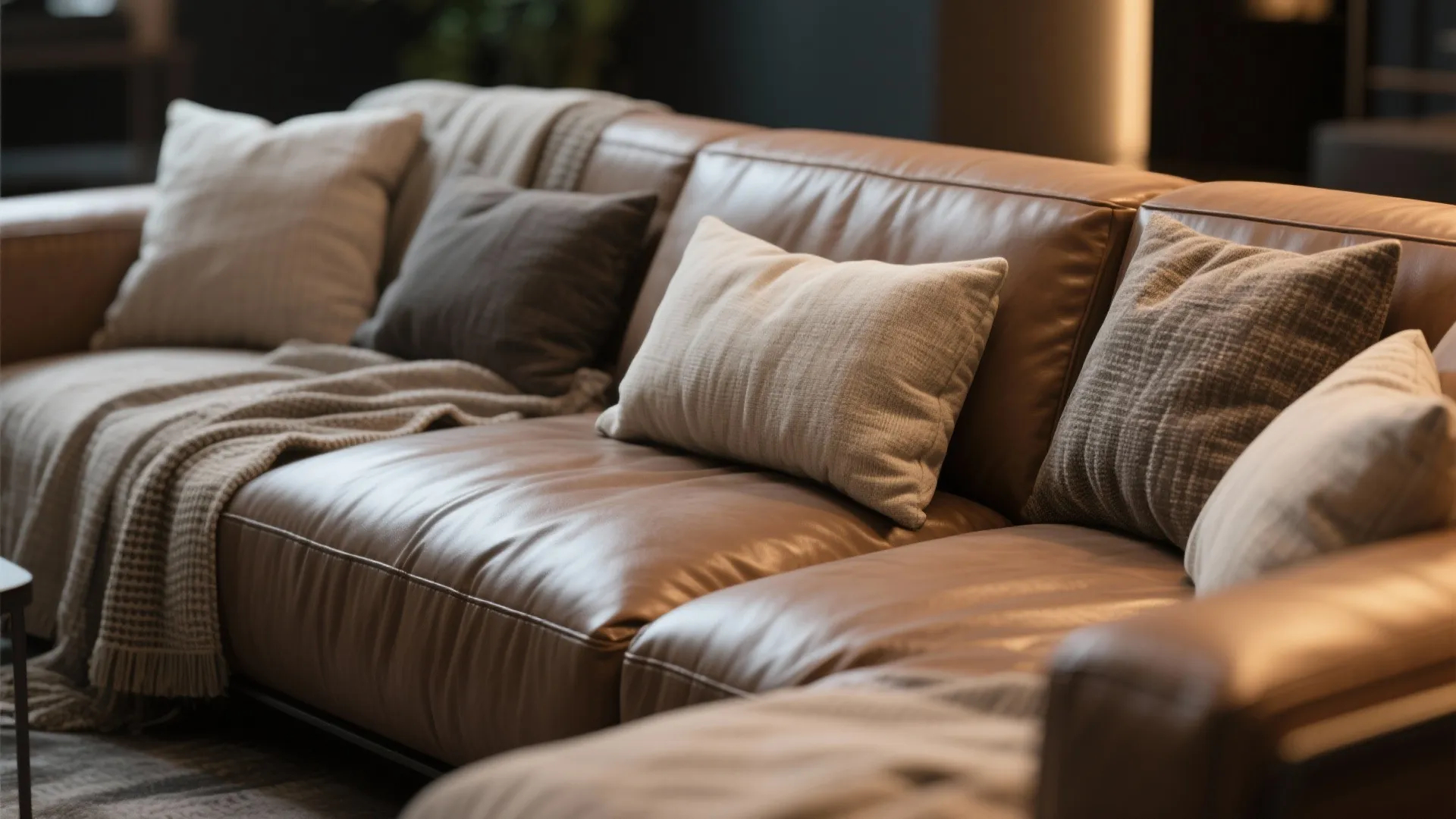 10. Sectional with Mixed Textures