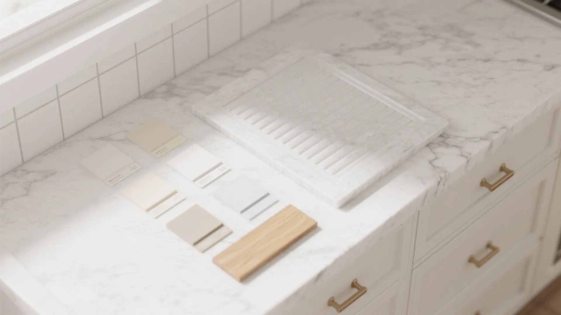 2. Monochrome with Mixed Textures