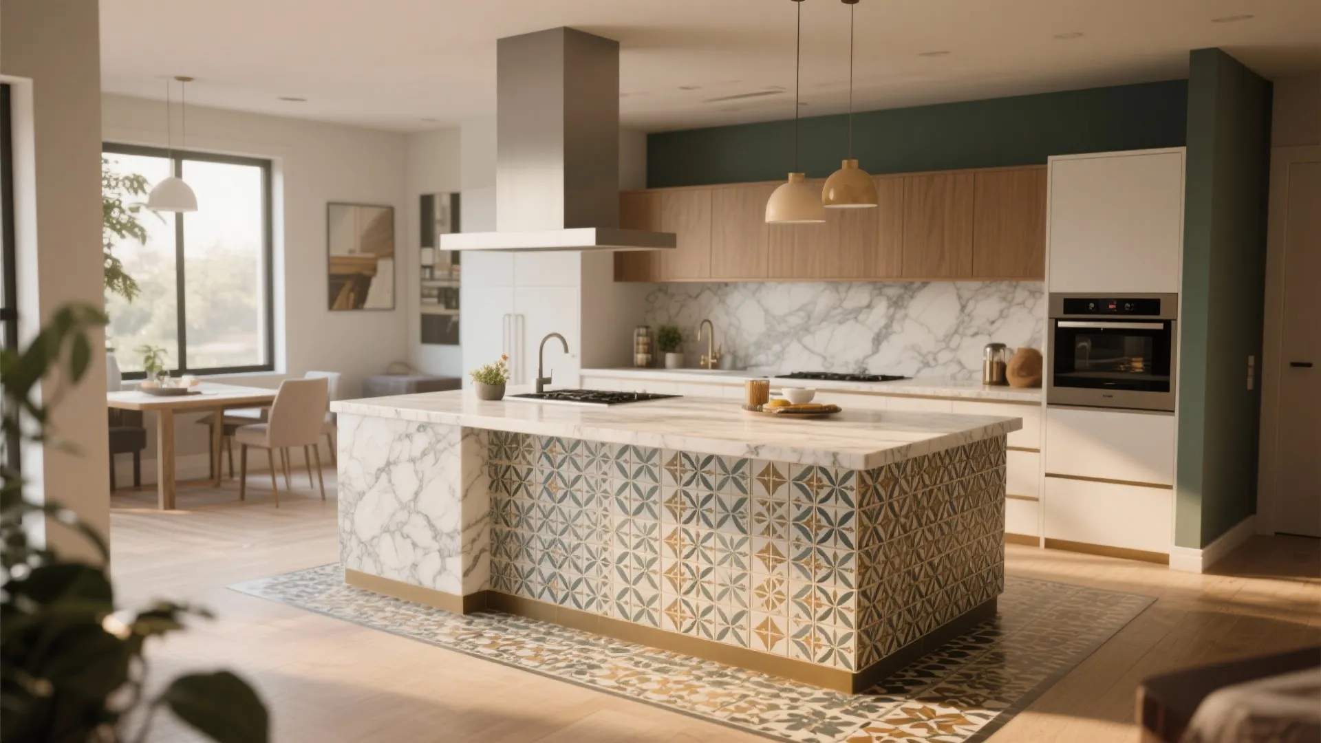 10. Mixed Tile Borders