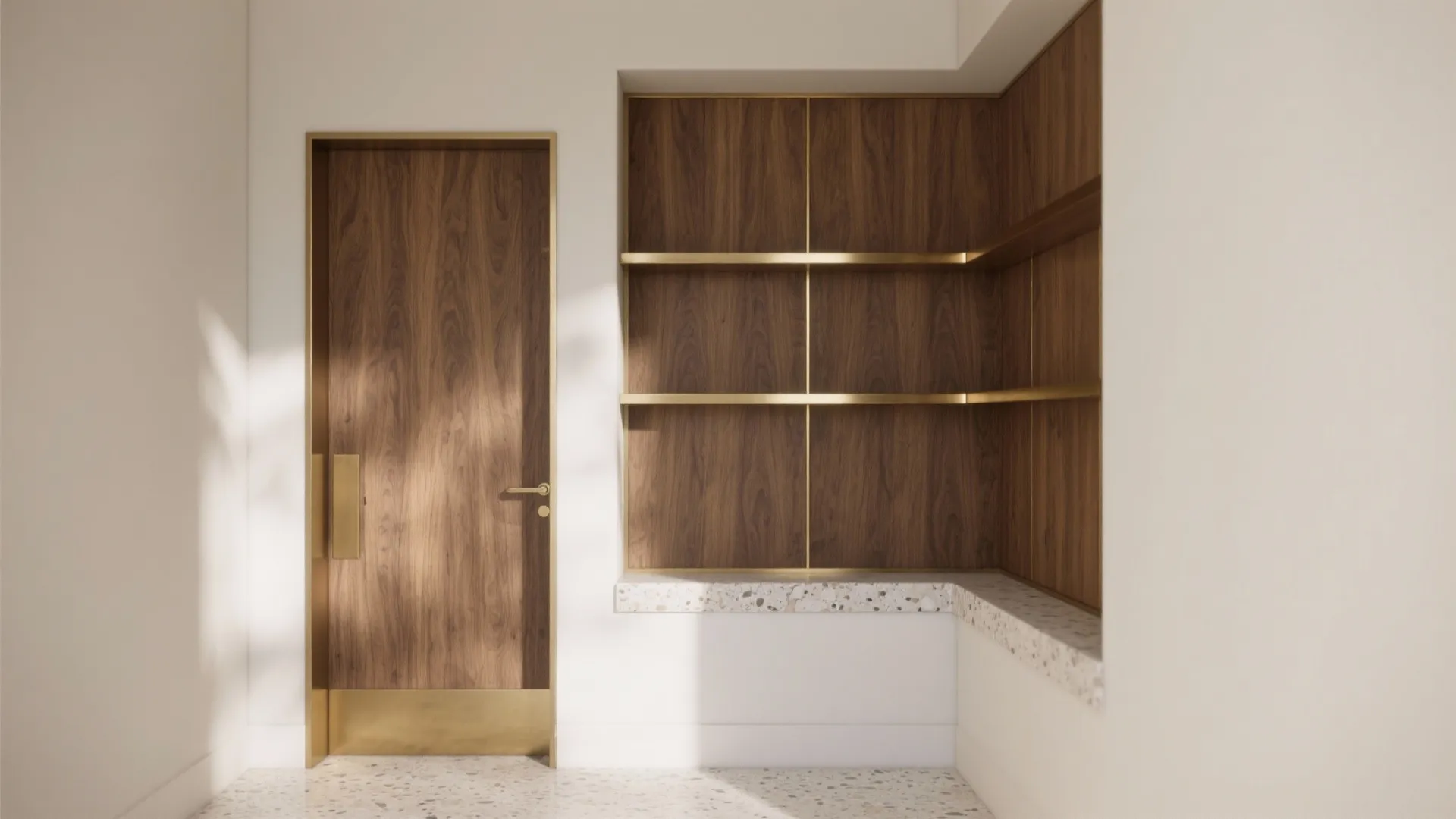 Mixed-material veneer with metal or stone accents